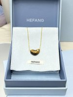 新品Hefang何方可可棕甜心豆项链。