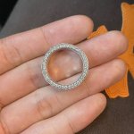 古克罗心镶钻Forever永恒之心戒指男女同款潮牌经典嘻哈指环