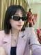 p100 Miu Miu/缪缪 2025新款太阳镜长方形女时尚墨镜个性眼镜双色搭配 Mu 08Ys