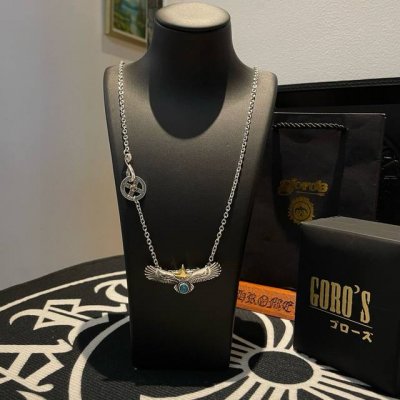 新品上架 Goro’S高桥吾飞鹰吊坠 经典高桥项链 顶级版本 认准独家拍摄 主攻高端市场 绝对区别普通版本！图片产品细节与Zp一致！原版制作工艺 精工品质 纯手