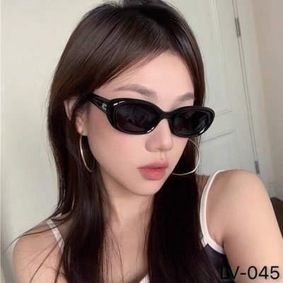 louis Vuitto*2025新款复古小框高级感太阳镜男女百搭凹造型拍照墨镜防紫外线潮
