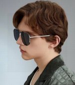 Gucci 男款炫彩飞行员偏光太阳镜 材质 高清尼龙加厚卡槽高清偏光镜片 无边框镜架颜型号 G31809