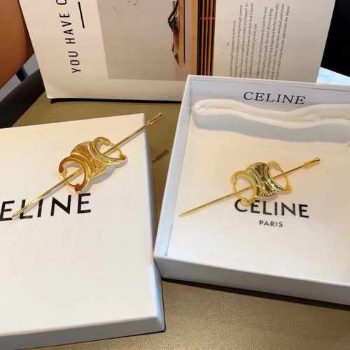 配包装P60 celine（赛琳）凯旋门法式宫廷风复古时髦发簪，佩戴舒适无压力，造型搭配必备！非常时尚百搭！女神必备！名媛范儿。