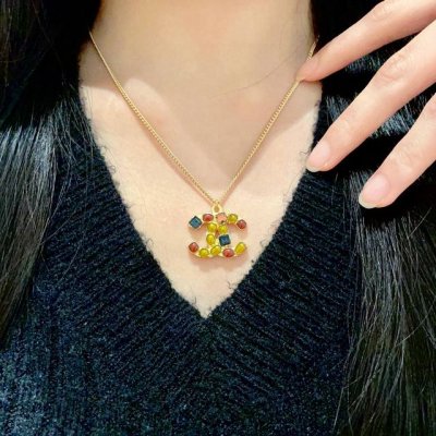 香奈儿经典双C项链