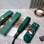 p70 Malbon 新晋潮牌夏季新款 全自动折叠晴雨伞 黑色涂层防晒有效阻隔紫外线99%，Upf>50 所以能起到伞下体感降温的效果！ 有效隔热，高效防晒 一