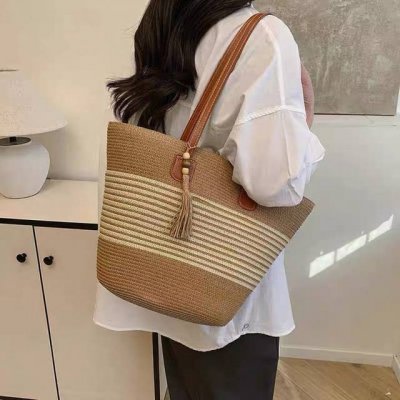 Balenciaga巴黎世家 爆款草帽草编包两件套户外旅游遮阳帽大帽檐显脸 小配大容量托特包