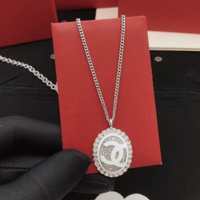 编号Xxl0052 Ch*Nel最新款椭圆形项链 一致Z批黄铜材质