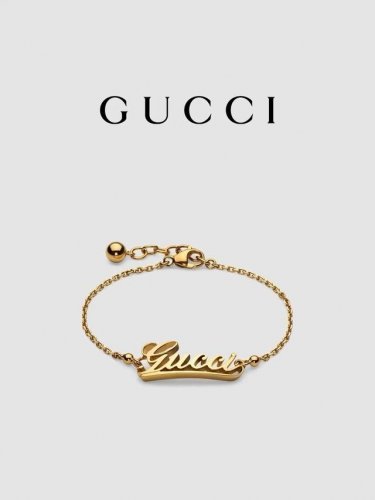 项链100手链 gucci古驰饰手写体Gucci标识手链
