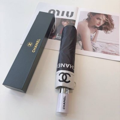 Chanel 香奈儿 三折自动折叠晴雨伞 选用台湾进口Uv防紫外线伞布 原单代工级品质