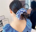 配包装 单个 Chanel 香奈儿 新款波点飘带马尾发圈 肠圈，高档韩版小香风皮筋，经典花型设计， 高端大气