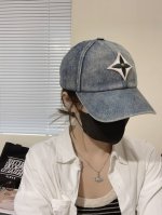 p60 Lv路易威登新款牛仔刺绣棒球帽 火爆技术升级，洗水牛仔风街头风十足 更符合现在时尚小哥哥小姐姐的Style，机场街拍超飒！