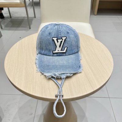 路易威登棒球帽Louisvuitton lv棒球帽 简约大气 流苏边男女通用