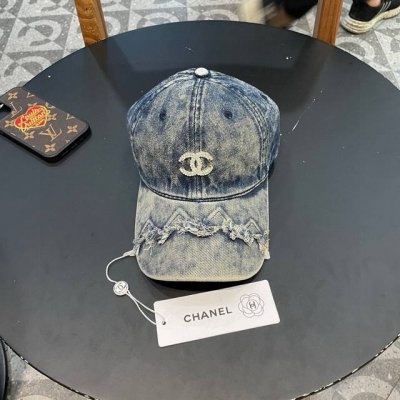 香奈儿Chanel 新品牛仔棒球帽 小香经典简约 时尚休闲设计 跑量新品