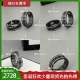 110Gucci代购古奇古驰新款戒指Lcon男女白陶瓷黑钢石情侣对戒婚戒尺码6-11