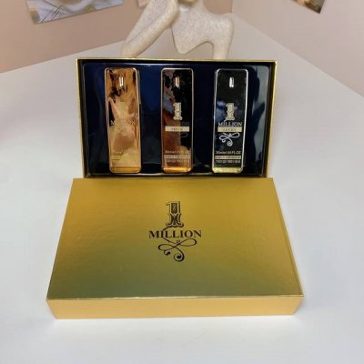 打起出货 帕高百万富翁男士香水中样30Ml三件套！内含：30Ml*3带喷头。味道：百万金砖，百万富豪，百万幸运。