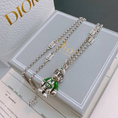 dior新款 迪奥项链原单货专柜新款开模复古潮流时尚必备 男女均可佩戴 情侣款同款 摇滚朋克泰银风格 复古元素 潮流百搭 官网同款项链最新款链条档次更高明星经典