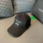 P80 配盒子布袋，Prada 普拉达 新款原单棒球帽， 印字Logo，专柜1:1开模订制，原版帆布布料+头层牛皮，轻盈透气！质量超赞，基础头围56，贴片可调节
