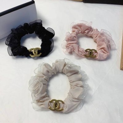 chanel小香 chanel发圈 钛钢Logo轻奢风皮筋发圈气质百搭小仙女必入单品 宝藏款 闭眼入推荐款 单个