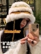 Moncler彩色兔毛针织帽女秋冬季拼接保暖毛线帽韩版甜美可爱盆帽女醒狮帽