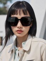 80小香女士偏光墨镜 大牌范网红风经典字母双C-Logo街拍出行必备款 2514