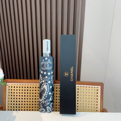 Chanel 香奈儿 三折自动折叠晴雨伞 选用台湾进口Uv防紫外线伞布 原单代工级品质