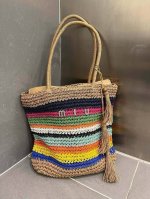 140￥ miumiu缪缪草编包 纯手工草包，夏日风情草编包，沙滩风情，