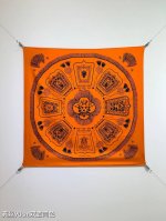 Shms2507 18姆米双面 90X90Cm斜纹真丝 爱马仕 哨所和骑士