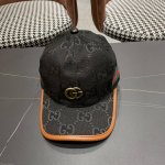 Gucci古奇新款原单棒球帽 大双G 专柜1:1开模订制 原版帆布面料+头层牛皮 基础头围56 贴片可调节