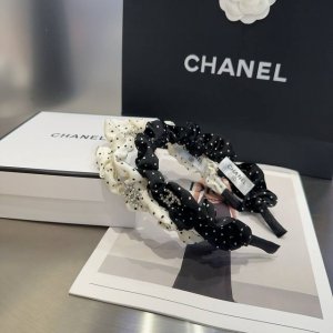 配包装盒 chanel 香奈儿 最新款小香波点发箍 超级好看 名媛范儿十足 小仙女必备