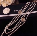 p120 【Chanel】 新款 小香 三层 长链 时髦款珍珠经典 圆圈 Logo毛衣链 不用推必爆款 简直美到心坎里 怎么搭配都顺眼好看