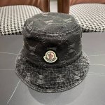 Moncler蒙口 复古水洗牛仔渔夫帽女春夏百搭显脸小户外遮 阳帽小熊可爱水桶盆帽