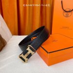 hermes ，宽3.8Cm进口原版皮带身，双面可两面用，精品电镀五金 ！