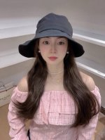 迪奥Dior韩版蝴蝶结渔夫帽子女款夏天配裙子遮阳盆帽脸小 大檐防晒太阳帽