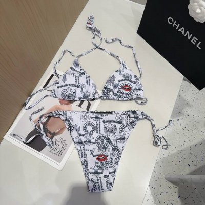 克罗心泳衣 上身显瘦而且好看 穿着很洋气Sml