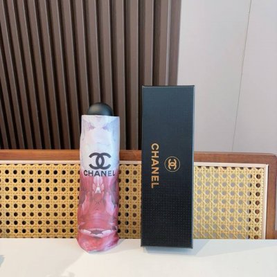 Chanel 香奈儿 五折手动折叠晴雨伞 选用台湾进口Uv防紫外线伞布 原单代工级品质