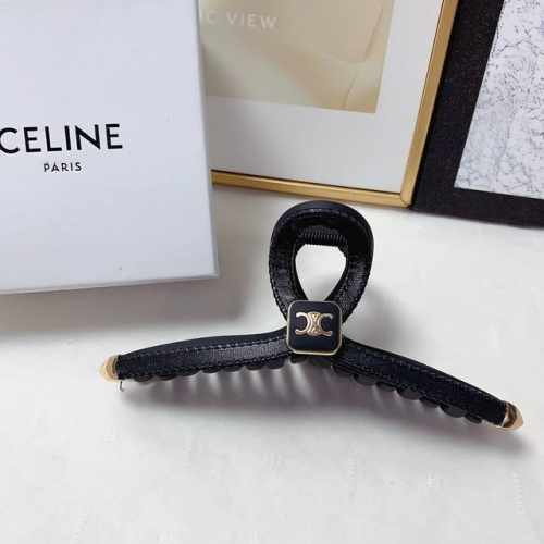 celine塞林 Celine 抓夹 皮质复古Logo抓夹 气质百搭小仙女必入单品 宝藏款 闭眼入推荐款 单个配发箍盒