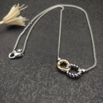 新款 David Yurman 分色马衔索项链。链条粗2Mm，长度45+5Cm延迟链 编号Dyxl-074