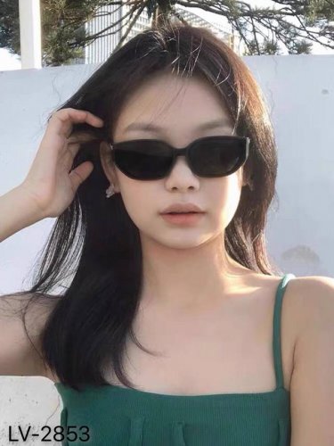 Louis Vuitto*猫眼墨镜女款高级感小框欧美复古小脸辣妹方框美式法式眼镜女潮酷