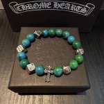 新款 专柜品质 Chrome Hearts克罗心 经典复古多元素手串手链 凹凸造型不同的花纹设计风格呈现出与众不同 十字架童军花是克罗心的标志 所以更经久不衰