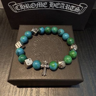 新款 专柜品质 Chrome Hearts克罗心 经典复古多元素手串手链 凹凸造型不同的花纹设计风格呈现出与众不同 十字架童军花是克罗心的标志 所以更经久不衰