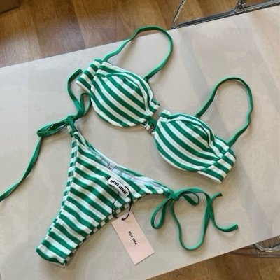 miumiu缪缪新款分体比基尼分体套装 S M L Xl
