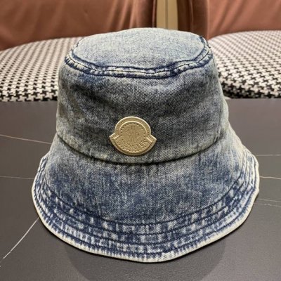 Moncler蒙口 日韩系光版牛仔布做旧休闲复古时尚百搭 街头出游渔夫帽画家帽新款