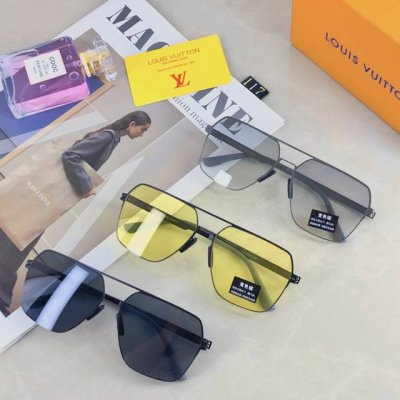 P120Louisvuitto*感光变色墨镜男2025新款痞帅超轻开车偏光镜驾驶防紫外线太阳眼镜
