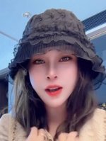 Lv路易威登 2025新款日系蕾丝花边渔夫帽女春夏出游遮阳防晒帽显脸小百搭水桶盆帽