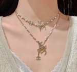 Chanel小鹿双C颈链 小鹿斑比，仙仙的，少女感满满 云深只见，看见小鹿，遇到福禄 090045