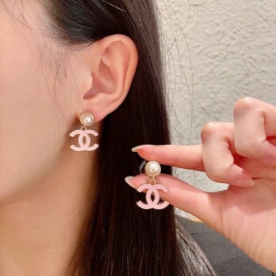香奈儿珍珠双C耳环