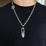 新品上架 Goro’S高桥吾郎蓝宝石羽毛吊坠，高桥经典项链，顶级版本，认准独家拍摄，主攻高端市场 ，快手 Ins 小红书热门款，绝对区别普通版本！图片产品细节与