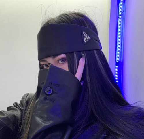 prada普拉达 prada发带 Zg同款尼龙束发带发带 时尚达人必备百搭款 单个配发箍盒