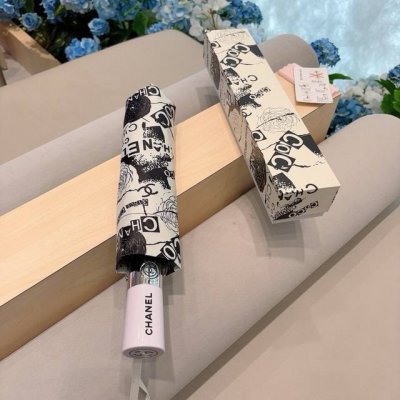 Chanel 香奈儿 三折自动折叠晴雨伞 选用台湾进口Uv防紫外线伞布 原单代工级品质