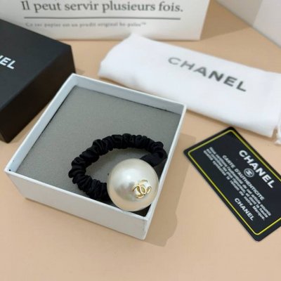 配包装 chanel香奈儿 单个 双C网红爆款发圈皮筋 精致佩戴舒适无压力 造型搭配必备 非常时尚百搭 女神必备 名媛范儿 女神必备单品